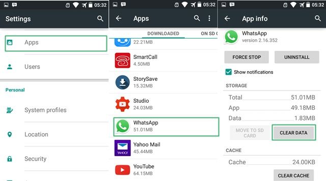 Disable WhatsApp on Android